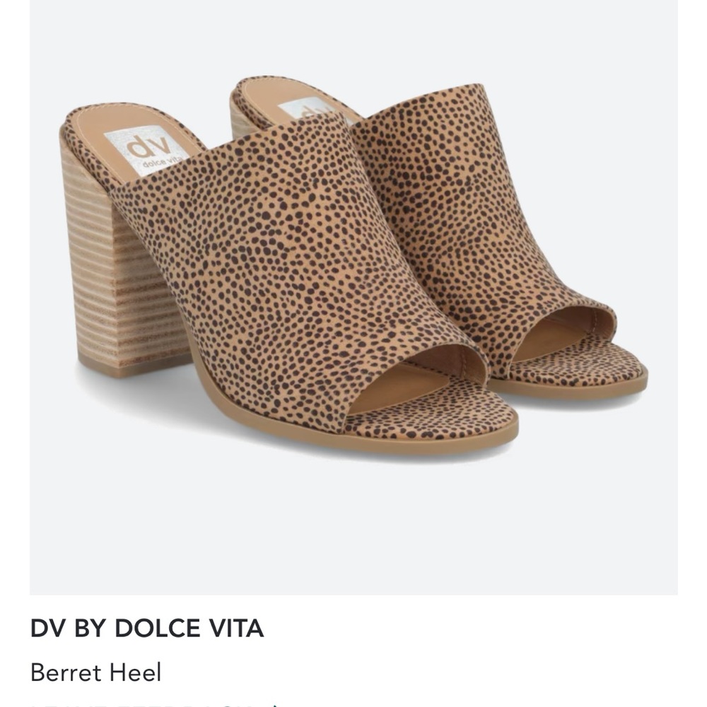 DV dolca vita animal print heels/sandals